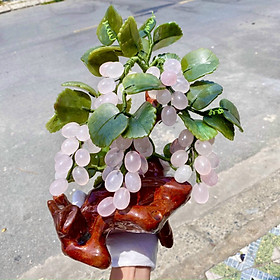 Mua Cây nho phong thủy đá thạch anh - 30cm