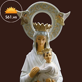 Tượng Mẹ Hằng Cứu Giúp - Điêu Khắc Tượng Đá Từ Đá Tự Nhiên Nguyên Khối Cao Cấp