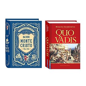 Sách - Combo 2 cuốn Bá Tước Monte Cristo (Bìa Cứng) + Quo Vadis (Bìa Cứng)