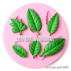 Mua Khuôn silicon làm rau câu 6 lá hoa hồng - Mã số 1466