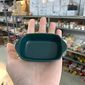 Mua Bát Sứ Khay Nướng  Chảo Vuông Mini Chén Ăn Dặm Cho Bé   Đựng Gia Vị  Nước Chấm  Chén Dĩa Dễ Thương