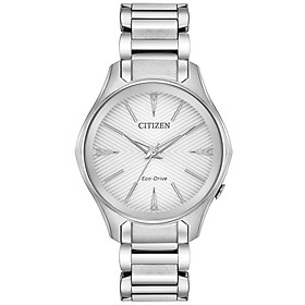 Đồng Hồ Nữ Citizen Dây Thép Không Gỉ EM0597-80A - Mặt Trắng