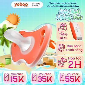 Ti giả cho bé Yoboo YB-0007 đầu tròn bằng silicone nguyên khối mô phỏng ti mẹ - Hàng chính hãng