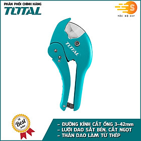 Mua Dao cắt ống nhựa PVC 3-42mm dài 225mm TOTAL THT53422 - kéo cắt  lưỡi dao sắt bén  sử dụng an toàn với khóa tay