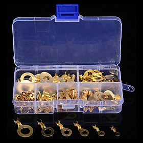 Golden  Crimp Terminals Spade Assorted Electrical Kits with Storage Box