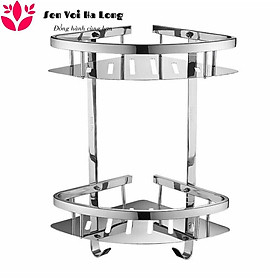 Mua {HÀNG CAO CẤP} Kệ GÓC 2 tầng Inox 304 - Kệ để đồ phòng tắm Inox 304