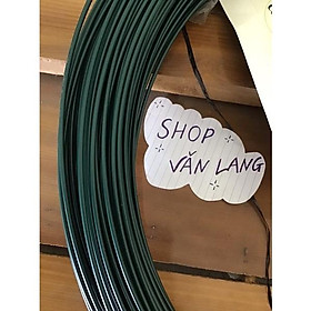 Mua 10 mét Dây Thép bọc nhựa màu xanh không rỉ 3 li