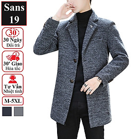 Áo Khoác Dạ Nam Dáng Ngắn Áo Dạ Nam Dáng Vest Sans19 Sans Shop