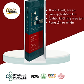 Nhang quế Hỷ Lạc Hương Hygie/Hương quế - Âm cúng và trang nghiêm, được làm từ các loại lá thảo dược chứa tinh dầu. rụng tàn tự nhiên, ít khói, khói nhẹ mau tan