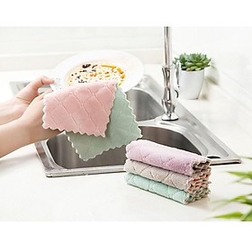 Mua Khăn lau bếp  khăn lau đa năng 2 mặt siêu mềm  siêu thấm hút