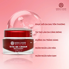 Kem Dưỡng Ẩm Phục Hồi Vita B5 Cream Miss Candy White Skin Hộp 25g
