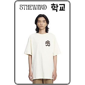 Áo thun 5THEWAY /checkerboard/ New Tee hoạ tiết caro màu nâu TOFU
