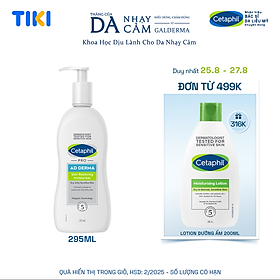 Kem dưỡng ẩm cho viêm da cơ địa Cetaphil Pro AD Moisturizer 295ml