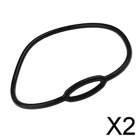 2xScuba Diving Dive Silicone Regulator Necklace Holder Accessories 62cm Black