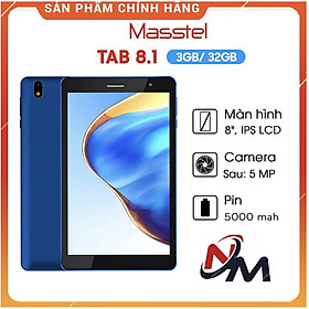Máy tính bảng Masstel Tab 8.1 - Hàng chính hãng, Nguyên Seal, Full Box
