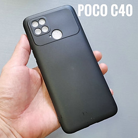 Ốp lưng dẻo cho Xiaomi Poco C40 - đen cao cấp