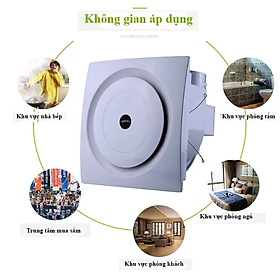 Cao cấp - Quạt Hút Âm Trần EUROHOME Tech 30Q 