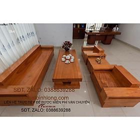 Mua Sofa gỗ gõ đỏ nguyên khối 12844