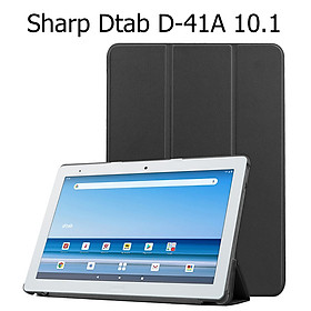 Bao Da Cover Dành Cho Máy Tính Bảng Sharp Dtab D-41A 10.1 Inch Hỗ Trợ Smart Cover