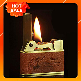 Mua Vỏ Hột Quẹt Bật Lửa xăng đá bọc da Jobon ZB-612E họa tiết hình rồng  đại bàng