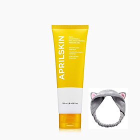 Gel tẩy da chết dịu nhẹ, không kích ứng da Aprilskin Real Calendula PHA Hyaluronic Peeling Gel 120g + Tặng Kèm 1 Băng Đô Tai Mèo (Màu Ngẫu Nhiên)