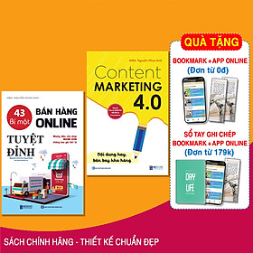 BIZBOOKS - Combo 2 Cuốn Sách: 43 Bí Mật Bán Hàng Online Tuyệt Đỉnh: Những Điều Chủ Shop Nghìn Đơn Không Bao Giờ Tiết Lộ + Content Marketing 4.0: Nội Dung Hay, Bán Bay Kho Hàng - MinhAnBooks