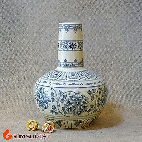 Mua Bình gốm Hoa lam H29 - Gốm Chu Đậu