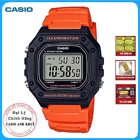 Đồng hồ nam dây nhựa Casio W-218H-4B2VDF