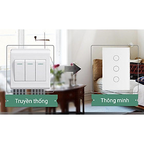 Mua Công tắc wifi 03 kênh  điều khiển từ xa bằng điện thoại