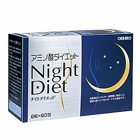 Viên uống điều chỉnh cân nặng Night Diet Orihiro hộp 60 gói