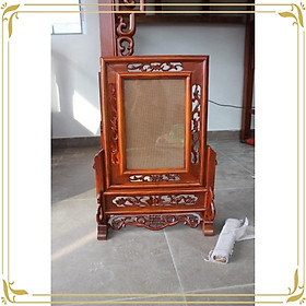 Khung ảnh kép thờ gia tiên gỗ hương đá