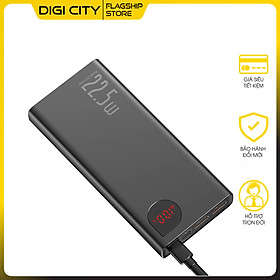 Pin dự phòng sạc nhanh Baseus Adaman Metal Digital Display Quick Charge (22.5W QC3.0/ PD3.0/ SCP/ AFAFC Quick charge) - Hàng Chính Hãng