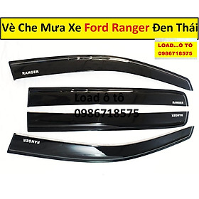 Vè Che Mưa Đen Thái Xe Ford Ranger 2022-2016 Mẫu Đen Dày Cao Cấp Nhất Thị Trường