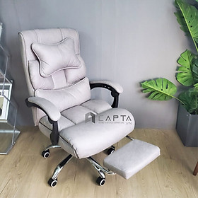 Ghế văn phòng ngả lưng nghỉ trưa nhập khẩu Ghế làm việc có gác chân CR4109-P Relaxing Office Chairs