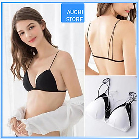 Áo Ngực Nữ Dây Lưng Mảnh Kiểu Pháp Móc Cài Trước Cúp Mỏng Không Gọng - Áo Bralette Kiểu Pháp Thiết Kế Dây Hở Lưng Khoe Vai - Móc Cài Trước Tiện Dụng Chất Vải Thoáng Khí