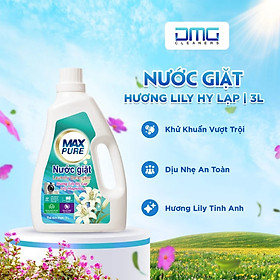 Chai nước giặt Maxpure Hương Lily Hy Lạp 3L