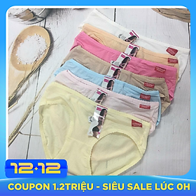 Combo 5 Quần Lót Nữ Cotton Thái Thông Hơi Cao Cấp – Phom Đơn Giản - Trang Nhã - Phù Hợp Mọi Lứa Tuổi - Giao Màu Ngẫu Nhiên + Tặng kèm set 5 dây cột tóc xinh xắn
