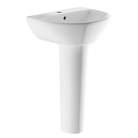 Mua Chậu lavabo rửa mặt + chân đứng  BSA-501D (vòi gắn trên mặt lavabo)