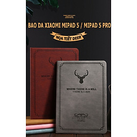 Bao da dành cho máy tính bảng Xiaomi Mipad 5 / 5 Pro - Họa tiết đầu hươu - Gập dựng được