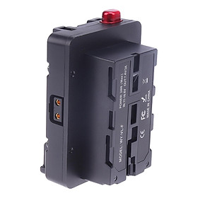 Battery Mount Power Distributor for DSLR Camera NP-F Battery