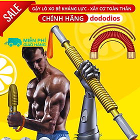 COMBO 3 - 1 gậy bẻ lò xo 20kg, 30kg, 40kg, 50kg, 60kg - 1 kìm bóp tay có máy đếm số - 1 dây nhảy lõi thép siêu bền - Hàng chính hãng dododios