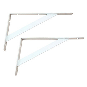 2-Piece Metal  L Shaped Wall Shelf Bracket Rack Support - 150x95x2mm