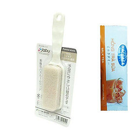 Bàn Chải Loại Bỏ Da Chết Bàn Chân Japan + Tặng Hồng Trà Sữa (Cafe) Maccaca 20g