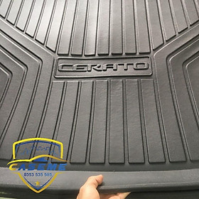 Lót Cốp Nhựa Xe Kia Cerato 2019 2020 2021 Chất Liệu Nhựa Dẻo ko Mùi