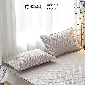Mua Vỏ gối nằm vỏ gối trần bông cao cấp cotton 100 hàn quốc kích thước 45x65cm màu trơn basic