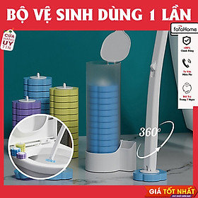 Mua Bộ Cọ Vệ Sinh Dùng Một Lần Gắn Tường  Cọ Toilet Xoay 360 Độ Thế Hệ Mới Có Đầu Thay Thế - Giao Màu Ngẫu Nhiên