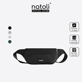 Túi bao tử unisex Cali Cross Bag chính hãng NATOLI nhiều ngăn chống nước thời trang đơn giản cao cấp