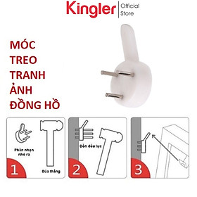Mua 10 Móc Nhựa Đóng Tường  Treo Tranh  Ảnh  Đồng Hồ Siêu Chắc Chắn  Móc 3 Chân Đinh  Kingler 2220Set10