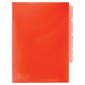 Bộ 3 Bìa Mỏng 3 Ngăn King Star M310 - Màu Đỏ