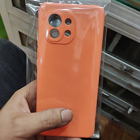 Ốp lưng cho Xiaomi Mi 11 Choice viền vuông dẻo lót nhung che camera